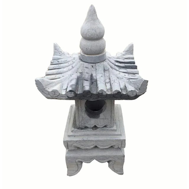 Want to create a peaceful Zen, Japanese, or Asia style garden? this stone pagoda lantern is a must. Hand carved out of...