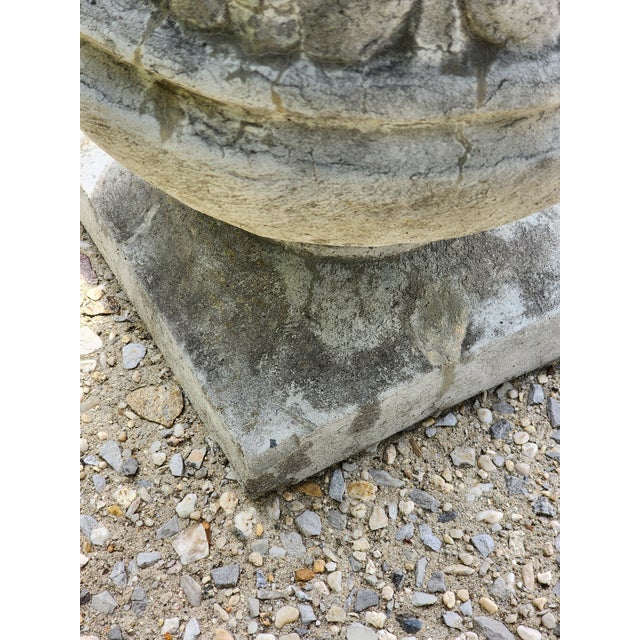Gray Mid 20th Century Concrete Cement Outdoor Planters - a Pair For Sale - Image 8 of 11