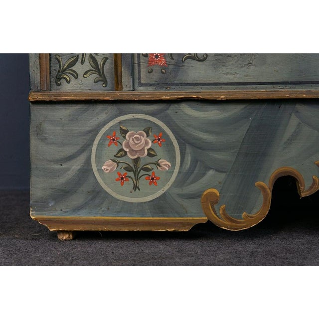 Large Antique Softwood Chest For Sale - Image 5 of 18