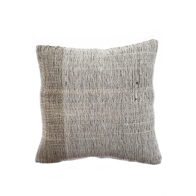 Gray Modern Kilim Pillow Cover For Sale - Image 4 of 4