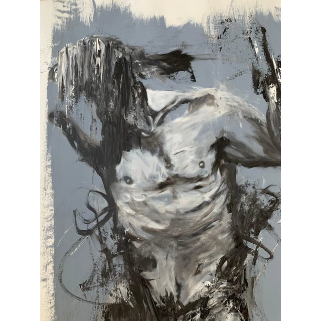 Lemmy Gonthier - Body 1 Acrylic Numbered and signed lower right of the work Dimensions: 77 x 68 The human body is at the...
