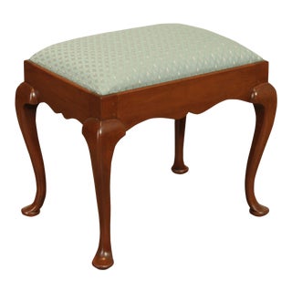 Suters Reproductions Hand Crafted Cherry Queen Anne Stool For Sale