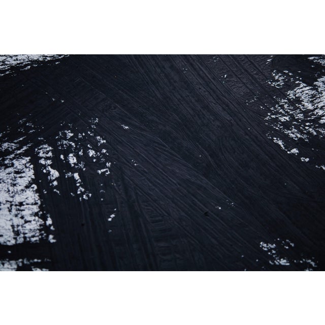 Large Abstract Painting "Movement in Black and White 1" by Simon Findlay For Sale - Image 10 of 13