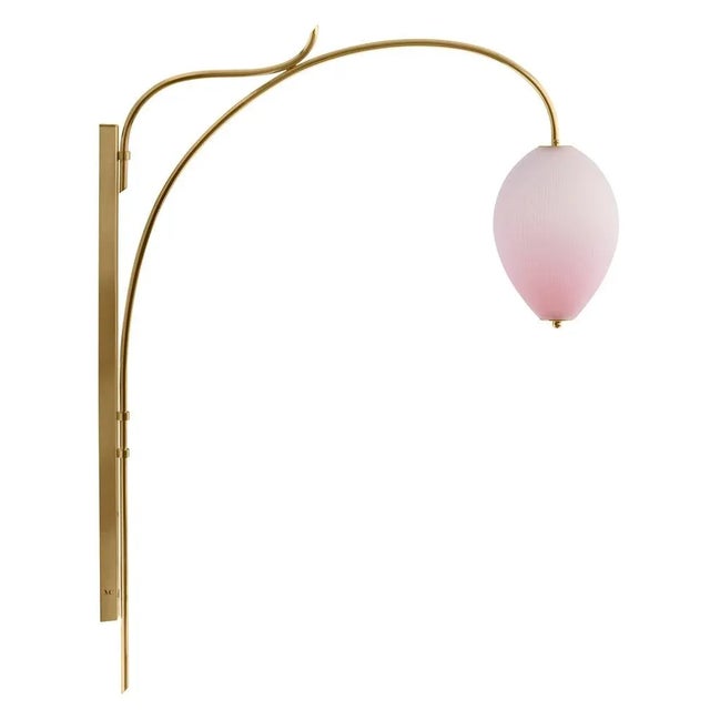 Wall lamp china 10 by magic circus editions dimensions: h 134 x w 25.2 x d 113.5 cm materials: brass, mouth blown glass...