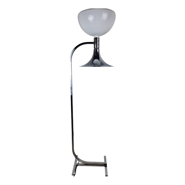 AM/AS Model Floor Lamp in Chrome-Plated Metal by Franco Albini and Franca Helg for Sirrah, 1960s For Sale