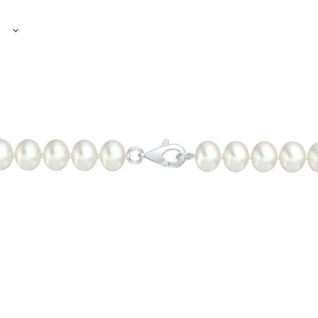 Vintage Fresh Water Pearl Single Strand Necklace, Silver Clasp For Sale - Image 11 of 18