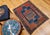 19th Century Caucasian Fachralo Kazak Prayer Area Rug, Persimmon & Blue, 3' x 4' For Sale - Image 14 of 15