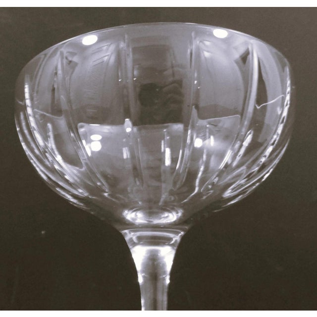 Dorset Hand Cut Fluting Champagne Coup Glasses Set of 6 For Sale - Image 9 of 12