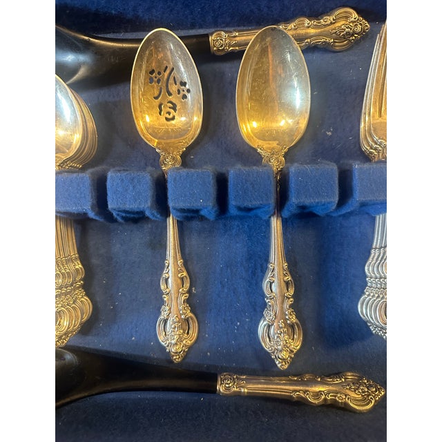 Towle Silversmiths 1964 Towle Sterling Silver Place Setting- El Grandee- 43 Pieces For Sale - Image 4 of 7