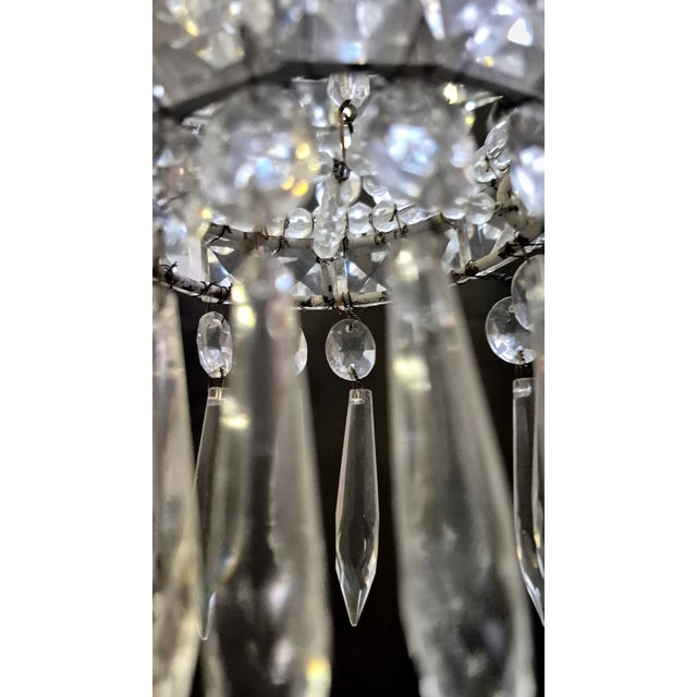Crystal Basket Chandelier, 1890s For Sale - Image 4 of 10