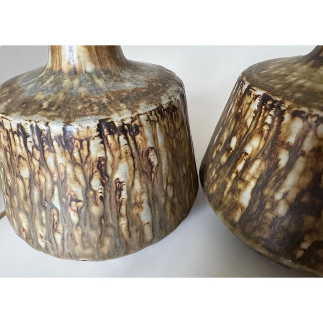 1960s Table Lamps by Gunnar Nylund for Rörstrand, Sweden, 1960s, Set of 2 For Sale - Image 5 of 9