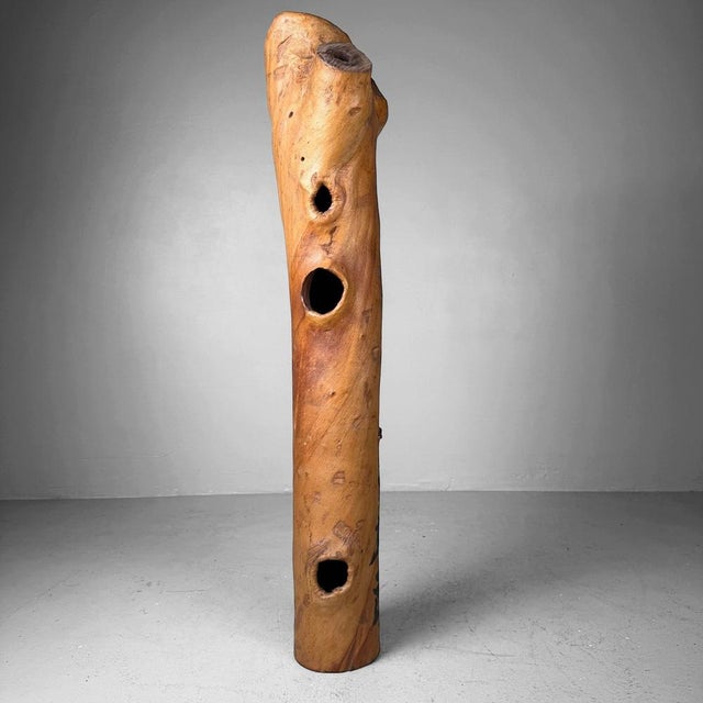 1960s Wabi-Sabi Japanese Koboku Hanaire Tree Trunk, 1960s For Sale - Image 5 of 16