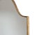 1960s Vintage Italian Wall Mirror with Brass Frame in the style of Gio Ponti, 1960s For Sale - Image 5 of 12