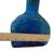 1960s 1960s Empoli Cadmium Blue Art Glass Bottle W/Stopper Textured Italian Decanter For Sale - Image 5 of 8