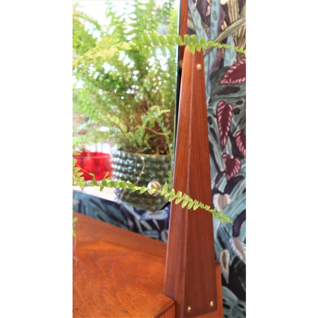 Brown Danish Teak Dressing Table For Sale - Image 8 of 12