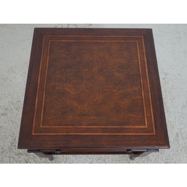 Wood Pair Theodore Alexander Brooksby Mahogany Nightstands For Sale - Image 7 of 18