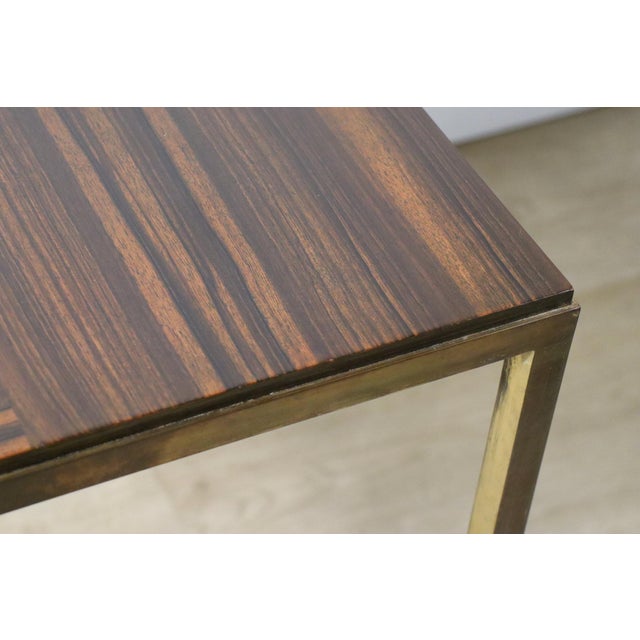 Vintage Rosewood and Bronze Side Table, 1960 For Sale - Image 6 of 18