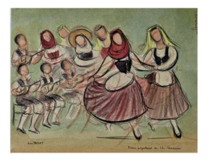 Jean Target, Danse populaire des Isles Canaries (Dance Popular from the Canaries Islands), Circa 1950