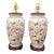 Vintage Peony Chinoiserie Ginger Jar Table Lamp - a Pair For Sale
