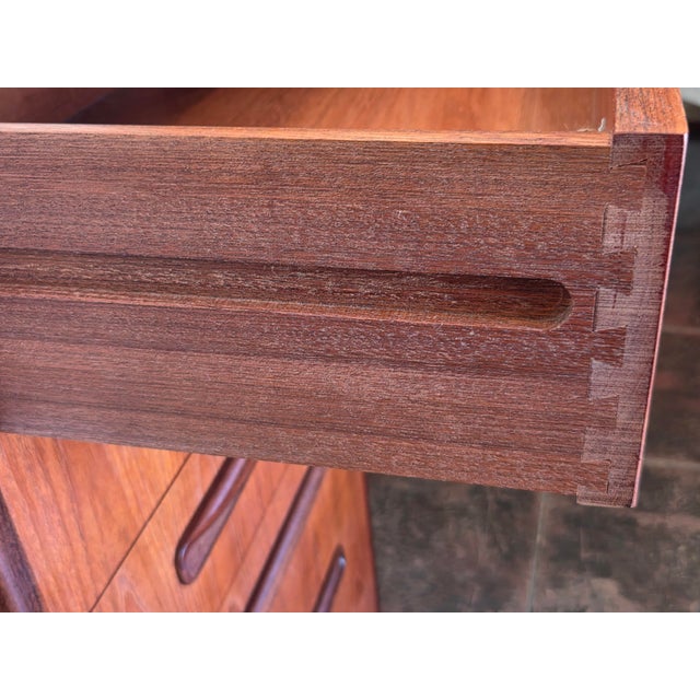 Mid-Century Modern Mid-Century Danish Teak G - Plan Tall Dresser 6 Drawer For Sale - Image 3 of 8