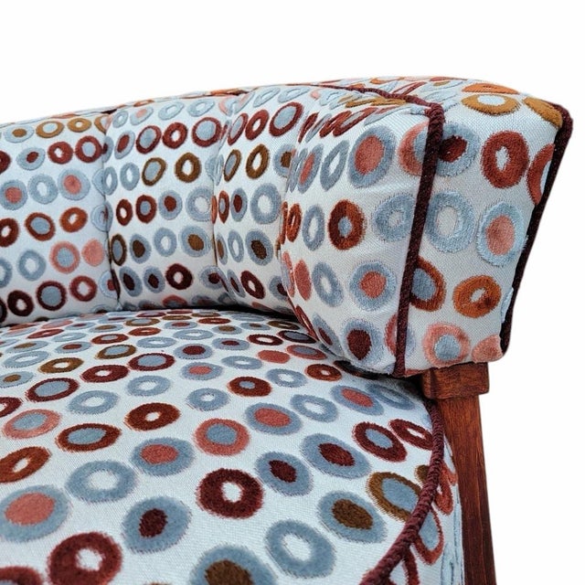 Mid Century Modern Atomic Barrel Back Lounge Chairs Newly Reupholstered - Pair For Sale - Image 9 of 12