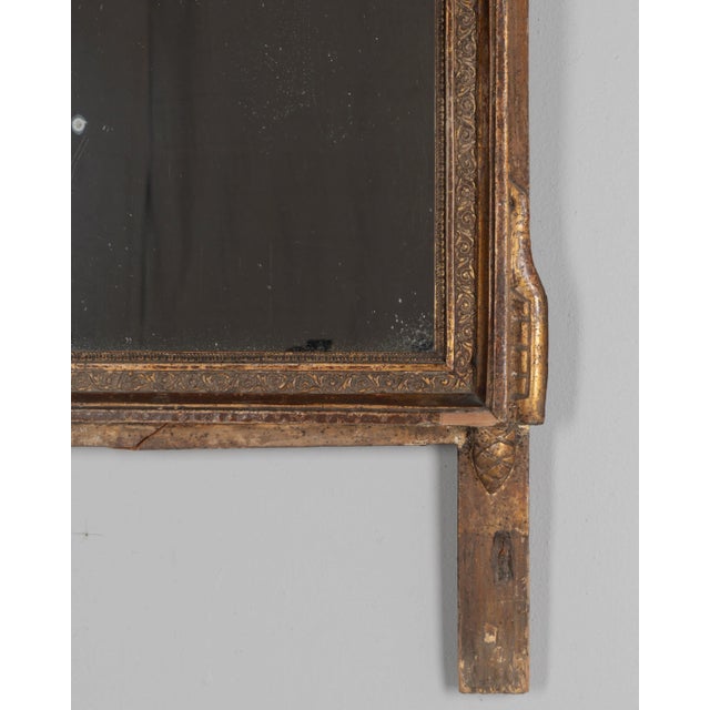Wood 19th Century French Louis XVI Giltwood Mirror For Sale - Image 7 of 8