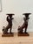 Neoclassical Pair of Neoclassical Winged Griffin Walnut Pedestal Side Tables, Vintage For Sale - Image 3 of 5