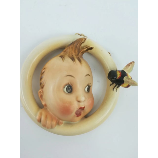Ceramic Boy with Bumblebee Wall Ring, 1935 For Sale - Image 7 of 9