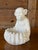 Vintage Italian Regency White Glazed Monkey Sculptural Ceramic Cachepot For Sale - Image 11 of 12