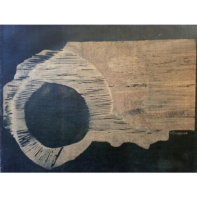 Night Sun - Original Woodcut on Canvas by Laura D'Andrea - 2000s 2000s For Sale