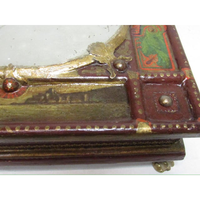 Antique Italian Painted Jewelry Box For Sale - Image 13 of 18