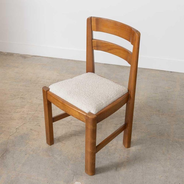 1940s French Elm Dining Chairs, Set of 4 For Sale - Image 11 of 16