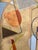 Abstract History Sticks to Your Feet by Amy Hutcheson | Oil on wood cradle Abstract geometric shapes and colors For Sale - Image 3 of 5