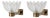 Wall Lamps in Satin Brass and Murano Glass from Barovier & Toso, 1950s, Set of 2 For Sale