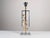 1970s Chrome and Gilt Bronze Rose Table Lamp attributed to Maison Charles, France, 1970s For Sale - Image 5 of 14