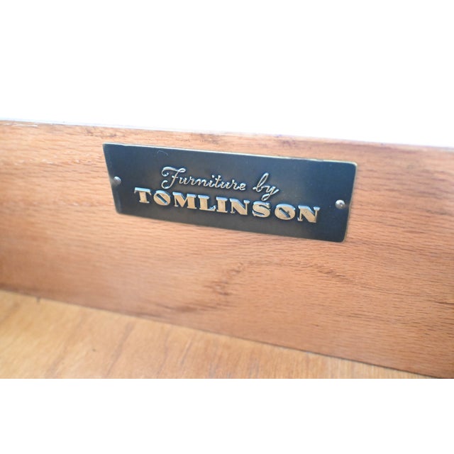 Black Lacquered French Provincial Chest of Drawers With Gilt Pulls by Tomlinson | Newly Refinished For Sale - Image 18 of 18