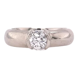 Tiffany Etoile Diamond Solitaire Engagement Ring. Size 6