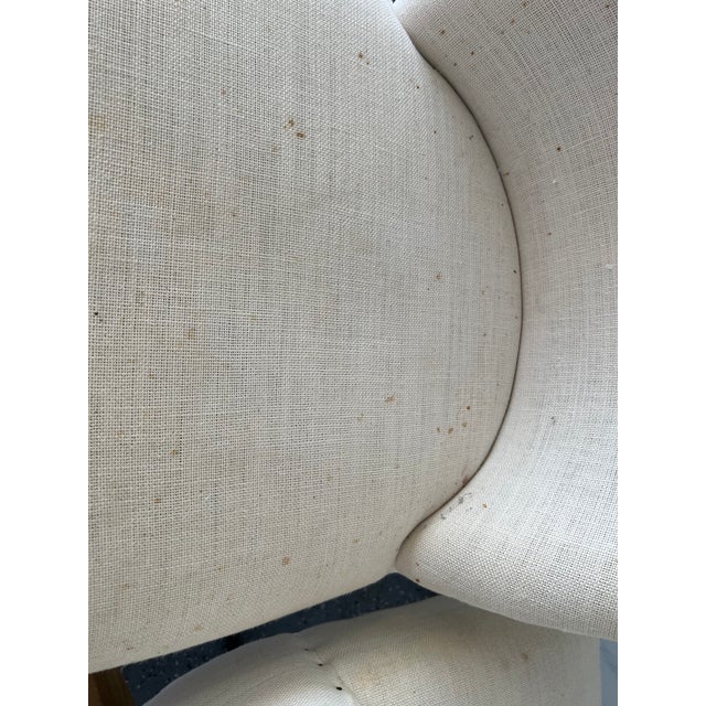 Restoration Hardware Upholstered Ella Dining Chairs a Pair Chairish