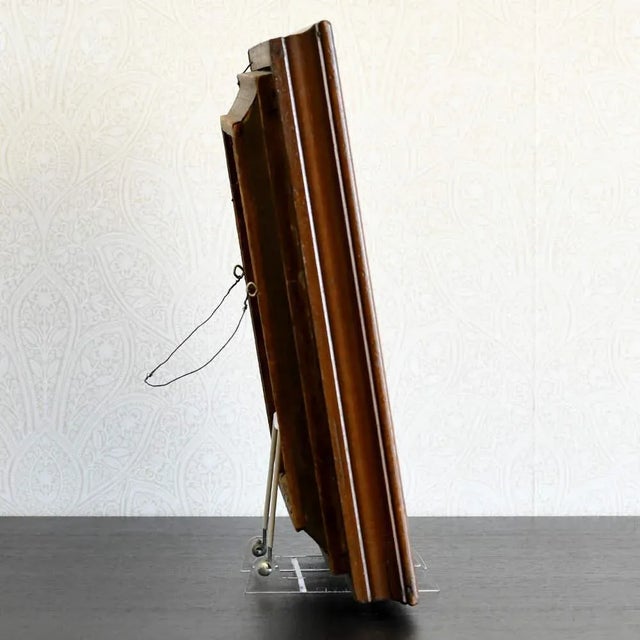 Early 20th Century Antique Black and Gold Banner Detail Wooden Frame With Major Biddle Print For Sale - Image 4 of 5