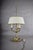 19th Century French Brass Three-Light Bouillotte Lamp with Fabric Shade For Sale - Image 9 of 13