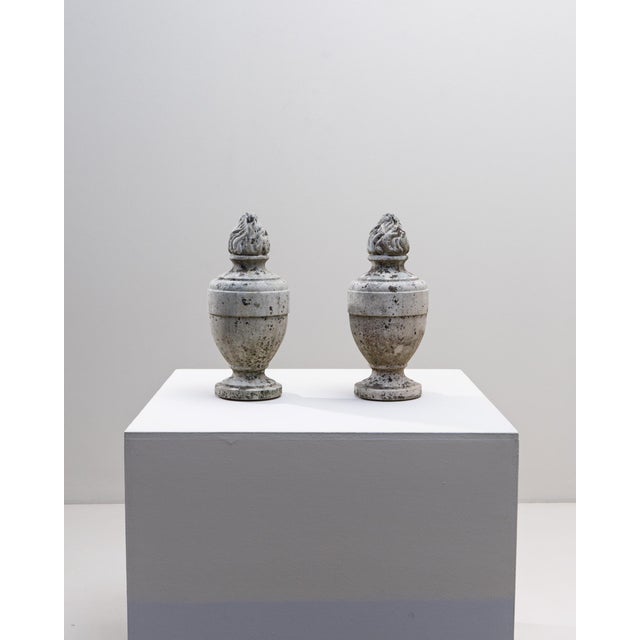 1850s Belgian Blue Stone Sculptures - A Pair For Sale - Image 9 of 18