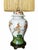 Vintage Chinoiserie Floral Ginger Jar Table Lamp With Long Gold Fringe Shade For Sale - Image 4 of 16