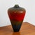 Red Mid Century Modern Studio Glass Vase Blue Red and Yellow 70s Handblown Flower Vase For Sale - Image 8 of 12