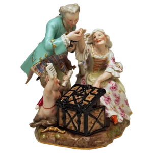 Meissen Figurines Love Legacy Hunter Model a 46 Kaendler, 1870s