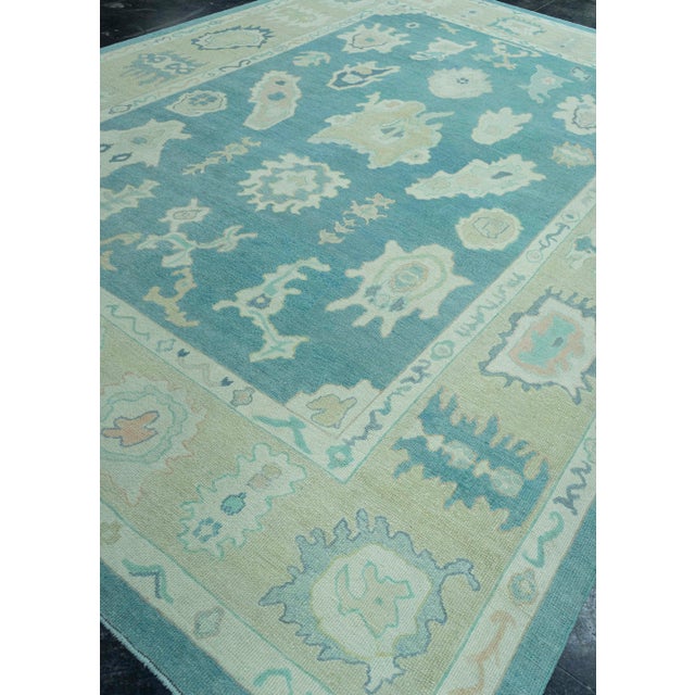Turkish Oushak Rug 9'11" x 14'1" #19196 For Sale In Houston - Image 6 of 8