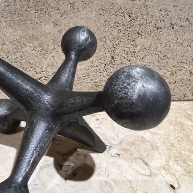 AMBIANIC presents George Nelson Style Design Line Single Jack Bookend California Bill Curry Unmarked 6.25 h x 7.5 w x 7.5...