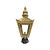 Metal Traditional Brass Wall Lantern with Ornate Cast Iron Bracket For Sale - Image 7 of 15
