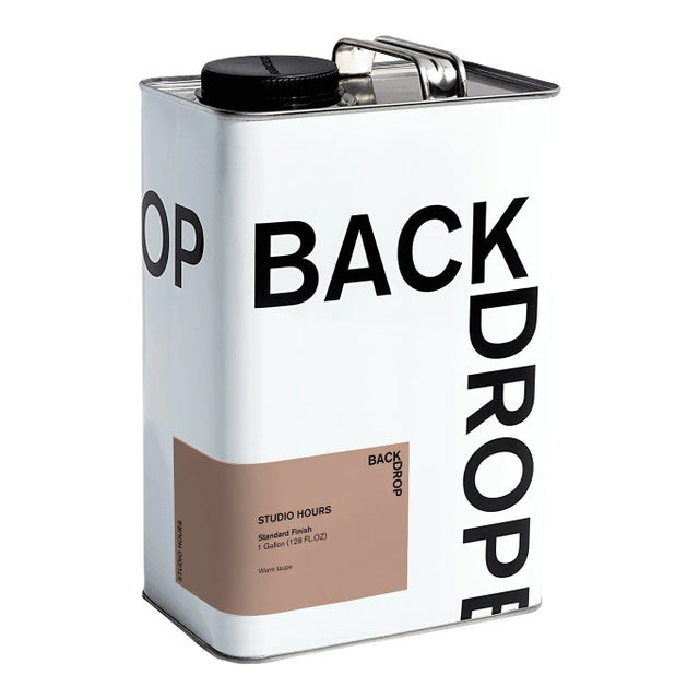 BACKDROP Standard Finish Interior Paint in Studio Hours (Warm Taupe) - 1 Gallon For Sale