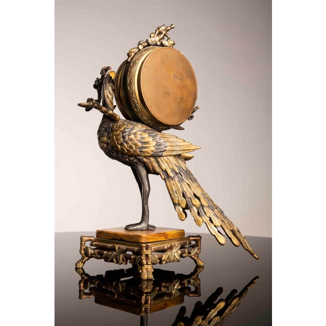 Metal Napoleon III Mantel Clock in Gilt Bronze from Viot & Cie, 1890s For Sale - Image 7 of 12