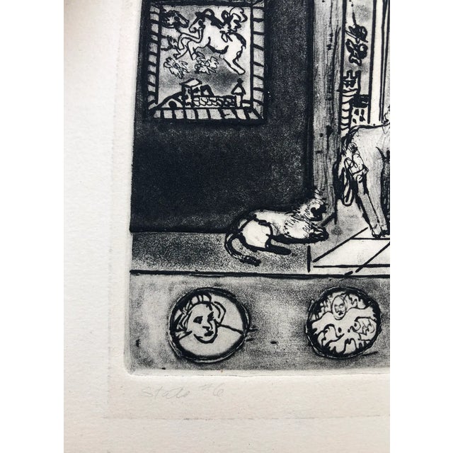 Etching by Atlanta artist Adrienne Anderson (1949-2020). Anderson earned her MFA from University of Georgia and taught at...